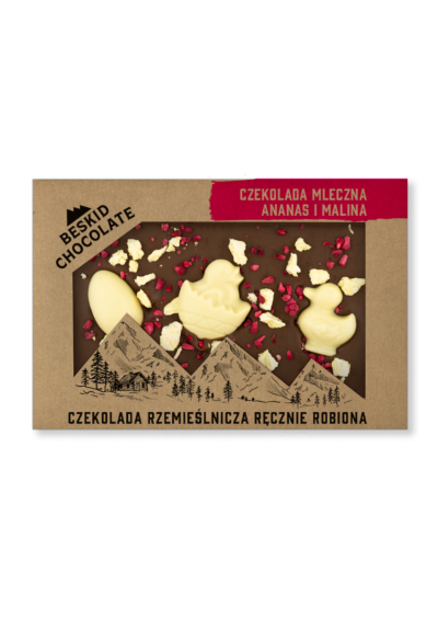 Milk chocolate with pineapple, raspberry and Easter figurines - Image 3