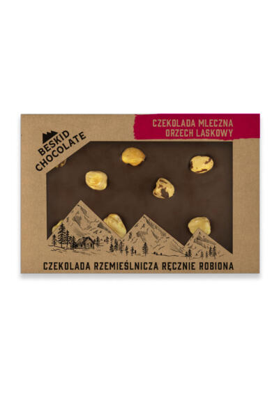 Milk chocolate with hazelnuts
