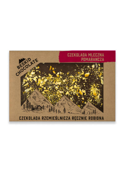 Milk chocolate with orange