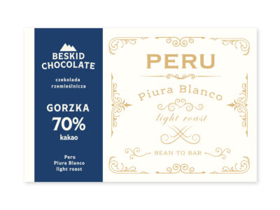 Czekolada gorzka 70% Peru Piura Blanco light roast