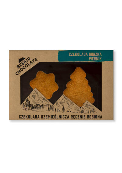 Dark chocolate with gingerbread