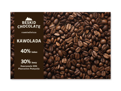 Chocolate with coffee Cavada/cavolada Guatemala SHG Plantation Pampoija 30%