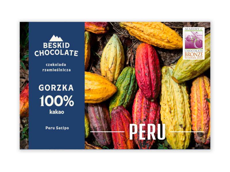Czekolada gorzka Peru Satipo BIO 100% Czekolada gorzka Peru Satipo BIO 100%