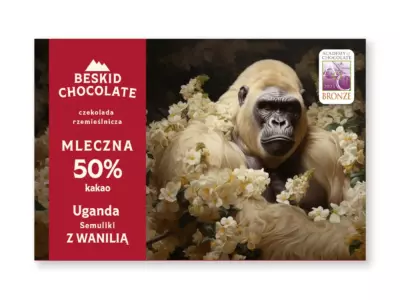 Darkmilk chocolate Uganda 50% with vanilla