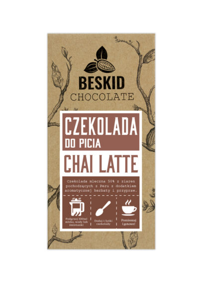 Beskid winter milk drinking chocolate CHAI LATTE 50% 200g