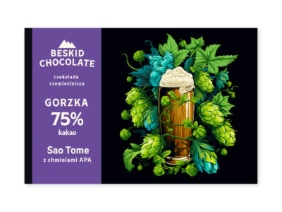 Dark chocolate Sao Tome with APA hops 75%