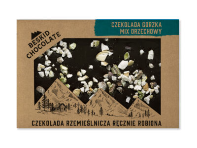 Dark chocolate with nut mix