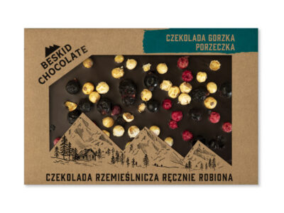 Dark chocolate with currants