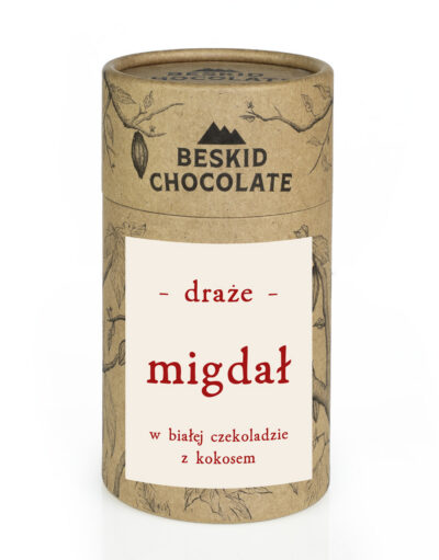 Draże migdał w czekoladzie kokosowej