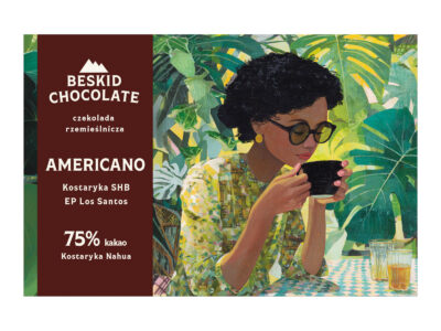 Dark chocolate with Americano coffee 65/10