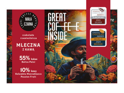Darkmilk chocolate 55% Mała Czarna with coffee
