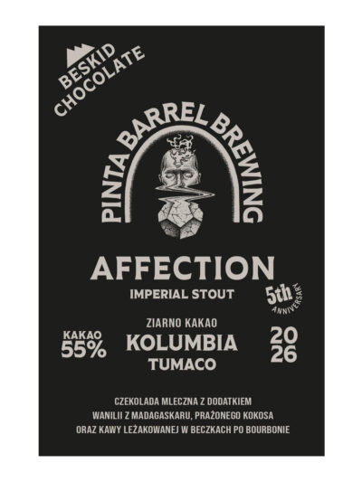 Darkmilk chocolate Affection Colombia Tumaco 55% with roasted coconut, coffee and vanilla