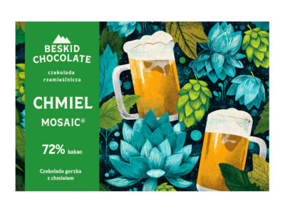 Czekolada gorzka 72% z chmielem MOSAIC