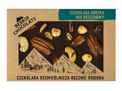 Dark chocolate with nut mix