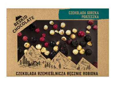 Dark chocolate with currants