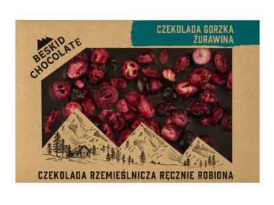 Dark chocolate 72% with cranberries 70g