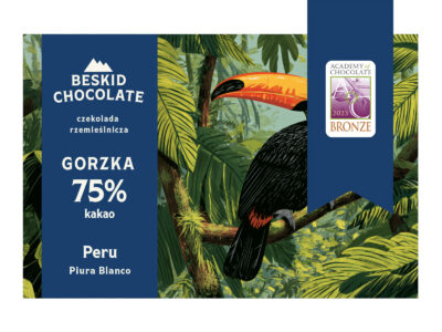 Dark chocolate Peru Piura Blanco Secret Roast 75%