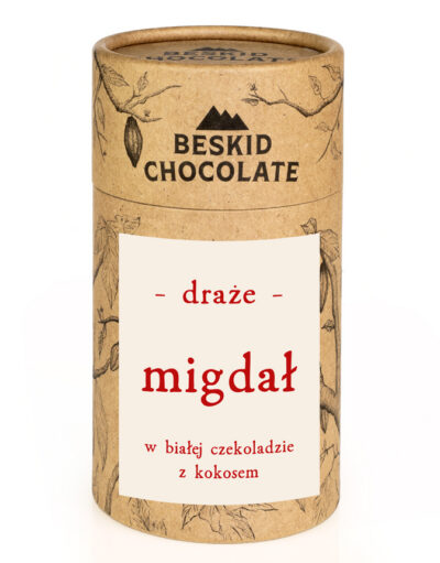 Draże migdał w czekoladzie kokosowej