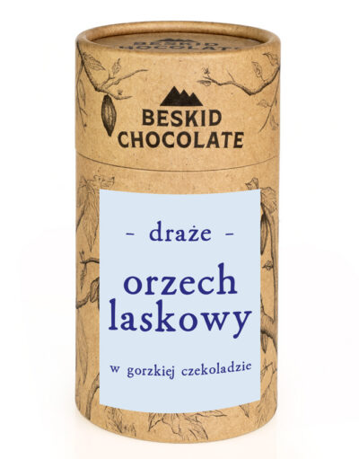 Draże orzech laskowy w gorzkiej czekoladzie 160g