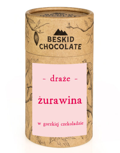 Draże żurawina w gorzkiej czekoladzie 160 g